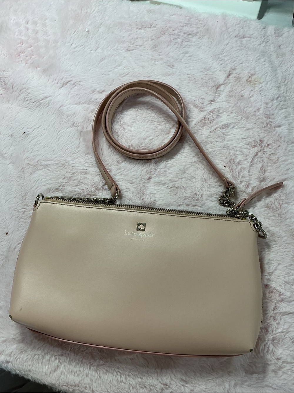 kate spade Blush Pink Leather Crossbody Bag d20